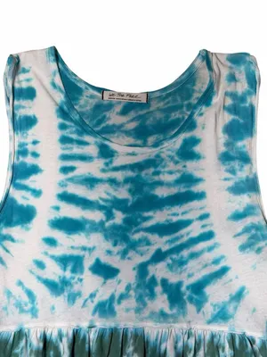 Free People We the Free Tie Dye Sleeveless Cotton Top Womans M thumbnail 3