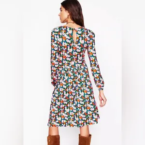 Boden Alexandra Blouson Jersey Dress 8 thumbnail 4