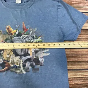 Smithsonian National Zoo Park Graphic T-Shirt Zoo Animals Blue Adult Sz M thumbnail 5