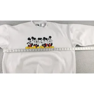 Vintage Mickey Mouse Embroidered Crewneck Sweatshirt Sz XL White Disney Catalog thumbnail 6
