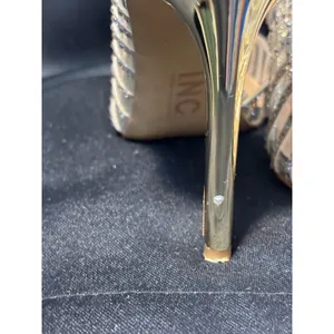 INC International Concepts Kenjay Rhinestone d'Orsay‎ Pumps Gold 8.5M thumbnail 6