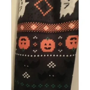 No Boundaries Halloween Womens Juniors Pumpkin Ankle Leggings Size Medium thumbnail 5