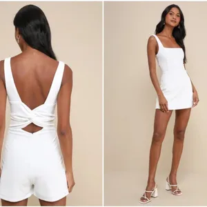 LULUS Bridal Bachelorette Engagement Bridal Shower Sexy Chic Honeymoon Romper thumbnail 4