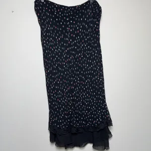VTG 90s April Cornell Women Whimsigoth Midi‎ Skirt L Black Polka Dot Lace Indie thumbnail 5