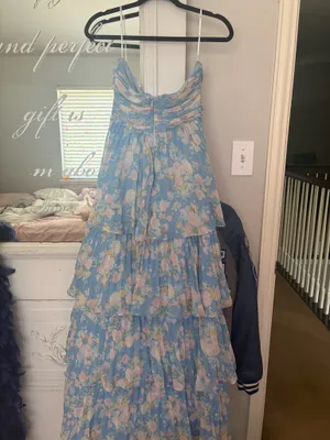 Lulus Maxi Dress Floral thumbnail 2
