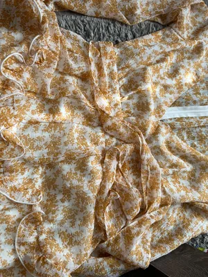 Hello Molly flirt floral‎ yellow and white mini dress, Size XS thumbnail 7