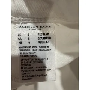 AE AMERICAN EAGLE HI RISE JEGGING NEXT LEVEL STRETCH WOMENS JEANS 6 -White thumbnail 9