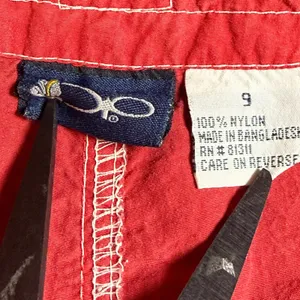 Ocean Pacific‎ OP Red Nylon Board Shorts Vintage Cargo Pocket 9 Surf Coastal Y2K thumbnail 6
