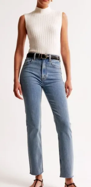 Abercrombie & Fitch The Ankle Straight Ultra High Rise Women's 29/8 thumbnail 1