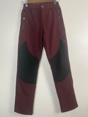 Singbring outdoor weatherproof burgundy cargo pants size xs thumbnail 2