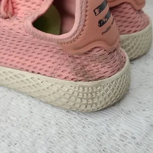 Adidas Pharrell Williams HU pink mesh athletic casual training shoes sz 5 thumbnail 7