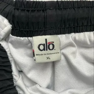 Alo • Black Purple Trim Running Shorts thumbnail 3