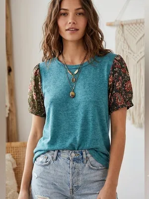Bobeau Short Sleeve Shirt Size Large, Perfect Condition thumbnail 1