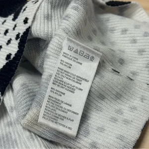 UO Urban Outfitters Floral Polka Dot Ribbed Knit‎ Crop Tank Top Blk White Sm thumbnail 6