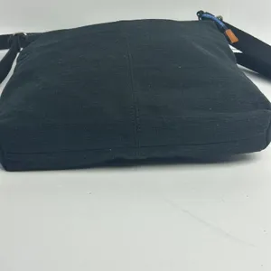 Fossil Black Canvas Crossbody Bag Leather Trim Messenger Shoulder Bag Adjustable thumbnail 5