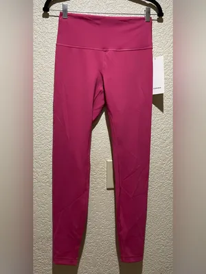 Lululemon NWT Wunder Train High Rise Tights 28” Leggings Raspberry Coulis Size 8 thumbnail 6