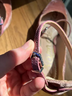 Sam Edelman Pink Velvet Heels thumbnail 7