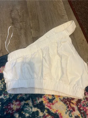 Abercrombie white linen blend tank top size xs thumbnail 6