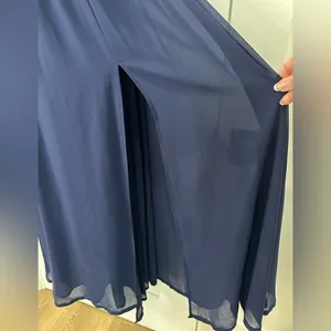 Lulus Heavenly Hues Maxi Dress Gown Small Modest Navy Blue Prom Formal Wedding thumbnail 8