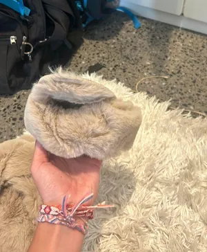 Fluffy House Slippers Tan thumbnail 2