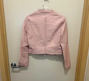 Forever 21 Leather light pink jacket thumbnail 3