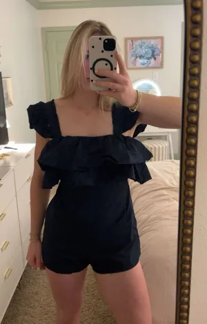 Navy romper Blue thumbnail 1