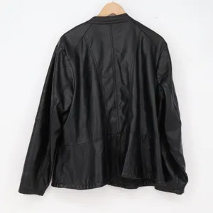 New Look Jacket Womens 2X Moto Biker Black Quilted Faux Leather Excellent thumbnail 4