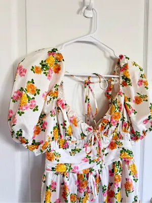 For Love & Lemons Emma Floral Mini Dress thumbnail 5