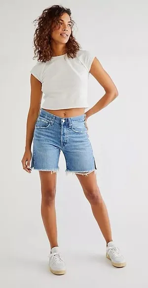 Free People Edwin Women's Cai Short 7" Size 25 thumbnail 1