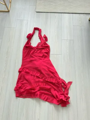 Red motel rocks mini dress halter neck thumbnail 3