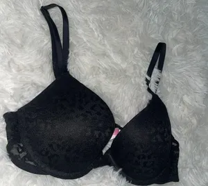 Pink VS: Black Lace Push-Up bra thumbnail 2