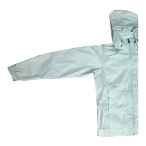 Columbia Women Hooded Rain Jacket Size M Light Blue Outdoor Jacket Zipper Front thumbnail 3