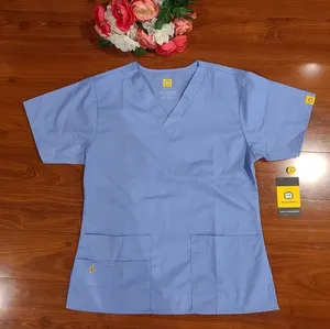 WonderWink Blue Scrub Top Size Small thumbnail 1
