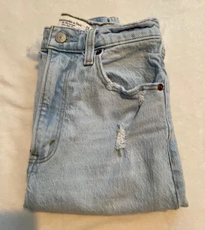 Abercrombie 90s ultra high rise straight jeans thumbnail 2