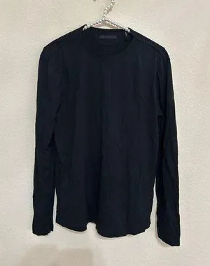 Helmut Lang Women's Size Small Black Shirt Long Sleeve Casual Quiet Luxury Top thumbnail 1