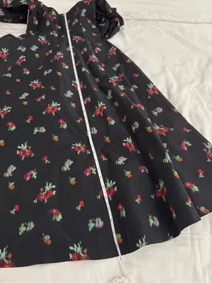 Hill House Matilda Black Ikat Floral Dress Size XS NWT thumbnail 10