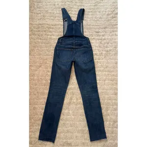 Madewell classic medium wash skinny frayed hem denim overalls Size XXS thumbnail 10