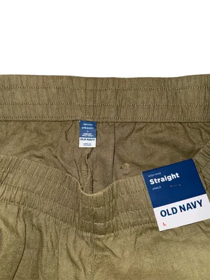 Old Navy Women’s Olive Green Linen Pants size large NWT thumbnail 6