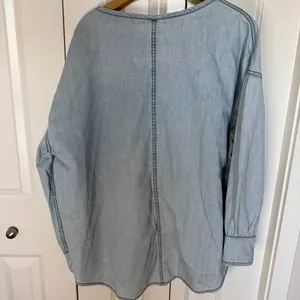 We The Free Denim Dreaming Pullover size M oversize thumbnail 5
