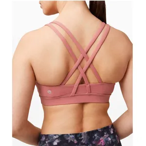 Lululemon Energy Bra Size 10 Medium Support, B-D Cup Cherry Tint (No pads) thumbnail 2