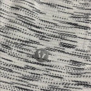 Lululemon Racerback Tank Top Tiger Space Dye Black White Size 8 thumbnail 3