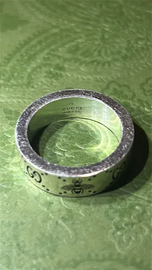 Gucci GG Signature Bee 6MM Silver 925 Semi Shiny Ring thumbnail 4