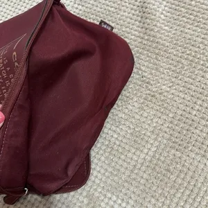 Coach purse insert, wine and gold, small flaws shown in pics, works great thumbnail 4