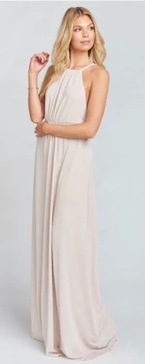 Show‎ Me Your Mumu Amanda Maxi Dress Blush Medium thumbnail 1