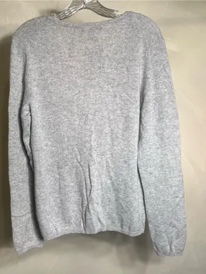 Charter Club 2-Ply 100% Cashmere Women's V Neck Minimalist Luxury Sweater|Size:L thumbnail 15