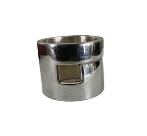 Gucci G Logo Sterling Silver Ring W/ Certificate‎ of Authenticity Size 5.5 thumbnail 1