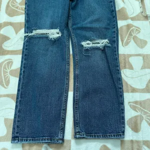 Abercrombie Ankle Straight‎ Ultra High Rise Distressed Jeans 4/27 Curve thumbnail 10