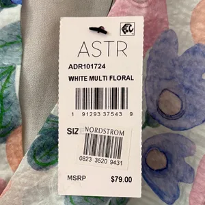 NWT Astr The Label Floral Puff Sleeve Cutout Dress L thumbnail 12