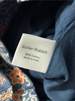 Roller Rabbit NWT Women’s Size S Navy Coral Floral Elastic Waist Belted Shorts thumbnail 5