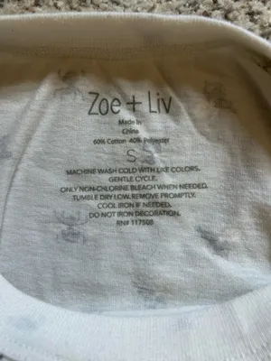Zoe & Liv Bee Print Tee Shirt thumbnail 2